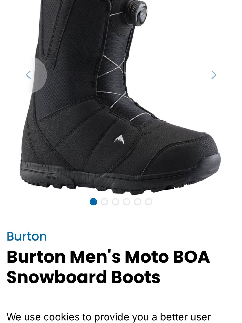 Men's Burton BOA snowboard boot